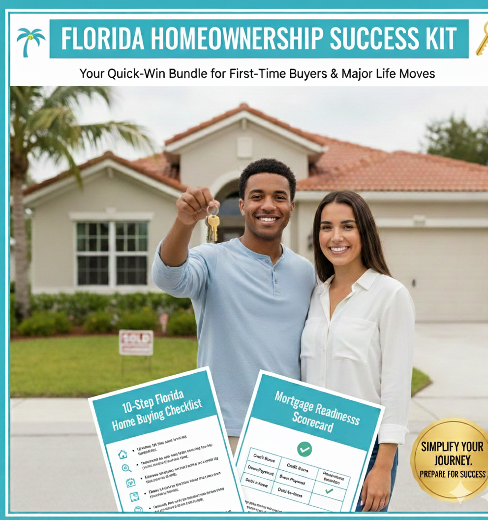 Florida Homeownership Success Kit - Happy couple with house keys